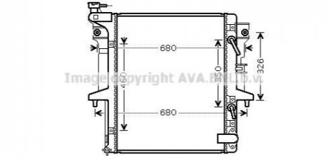 РАДИАТОР AVA COOLING MT2204 (фото 1)