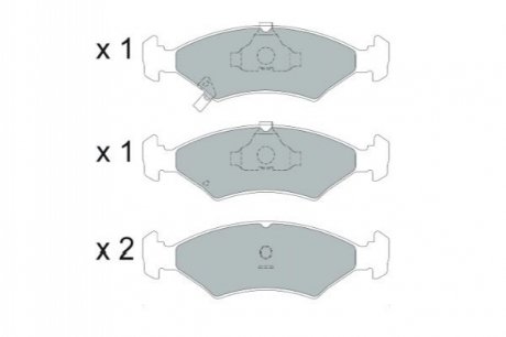 Brake Pad Set, disc brake KAVO KBP4026