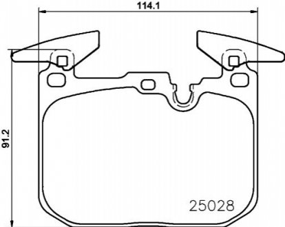 Тормозные колодки BREMBO P06096X