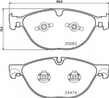 ГАЛЬМВН КОЛОДКИ ДИСКОВ BREMBO P36029