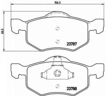 Тормозные колодки дисковые, к-кт. BREMBO P 24 056