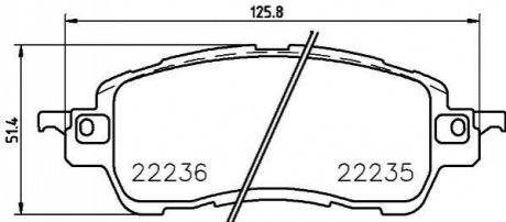 Гальмівні колодки (набір) BREMBO P 49 055 (фото 1)