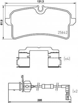 ГАЛЬМВН КОЛОДКИ ДИСКОВ BREMBO P85151 (фото 1)