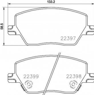 ГАЛЬМВН КОЛОДКИ ДИСКОВ BREMBO P23170 (фото 1)