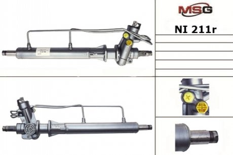 Рулевая рейка с ГУР восстановленная NISSAN Primera P11 1996-2002 MSG NI 211R