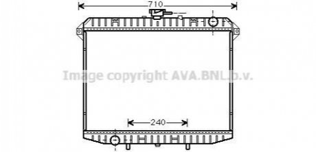 Радиатор охлаждения двигателя NISSAN TERRANO II (1993) 2.7 TD (Ava) AVA COOLING DN2148