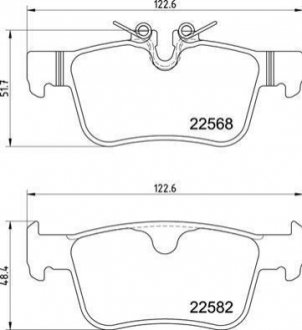 Гальмівні колодки дискові BREMBO P86030