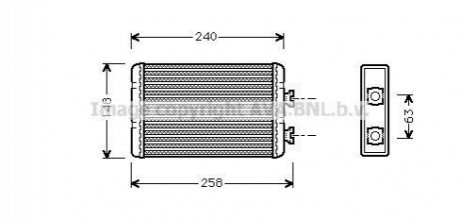 Теплообмінник, Система опалення салону AVA COOLING BWA6210