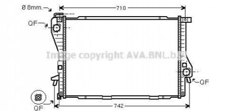 Радиатор AVA COOLING BWA2300