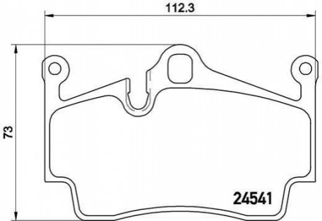 Тормозные колодки дисковые, к-кт. BREMBO P 65 028