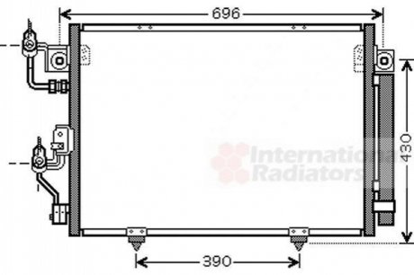 Конденсатор, кондиционер 2028300770 Van Wezel 32005191 (фото 1)