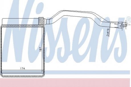 Радиатор печки NISSENS 71777