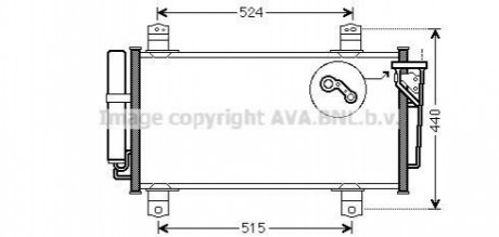 Радиатор кондиционера AVA AVA COOLING MZA5231D