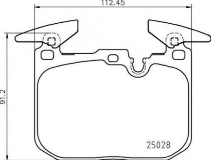 Тормозные накладки BREMBO P06098