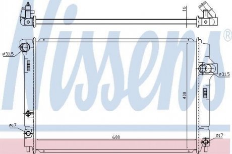 Радіатор охолодження NISSENS 646873