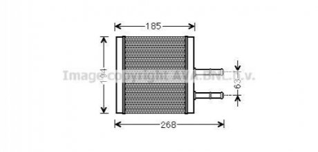 Радиатор отопителя салона Chevrolet Aveo (03-) All Models AVA COOLING CTA6042