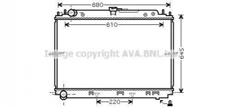 РАДИАТОР AVA COOLING DNA2296 (фото 1)