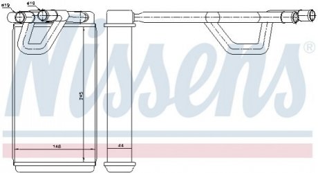 Теплообменник, отопление салона NISSENS 72208