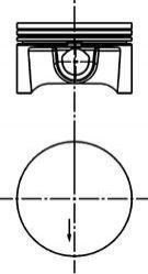 Поршень двигуна OPEL DOHC 1,6 Z16XEP 79,25 KOLBENSCHMIDT 40388610