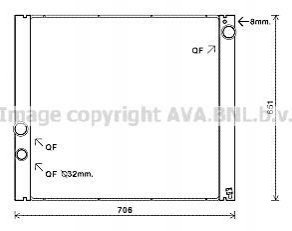 Радиатор основной AVA COOLING AUA2207