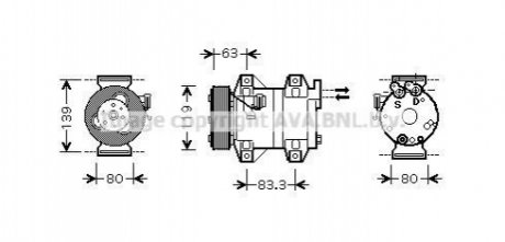 Компресор AVA COOLING VOAK121 (фото 1)