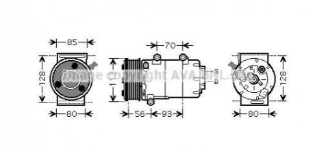 Деталь автомобиля. AVA COOLING FDAK416