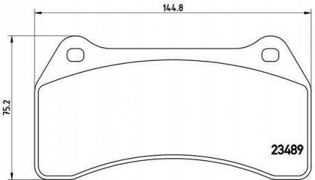 Тормозные колодки дисковые, к-кт. BREMBO P 36 014 (фото 1)