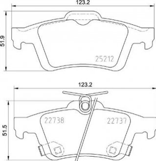 Гальмівні колодки дискові BREMBO P24216