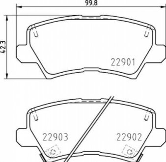 Гальмівні колодки дискові BREMBO P30111