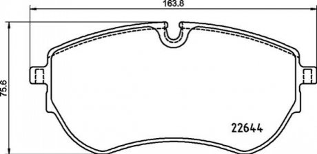 Гальмівні колодки дискові BREMBO P85173 (фото 1)