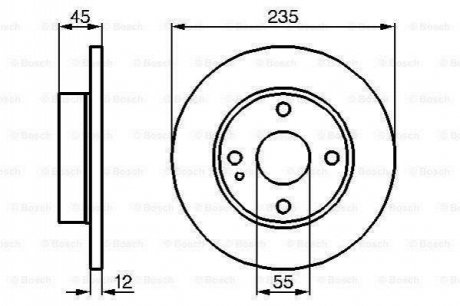 Тормозной диск BOSCH 0 986 478 252 (фото 1)