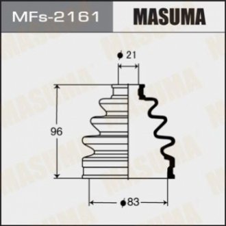 Пыльник шруса силикон mf-2161 MASUMA MFS2161 (фото 1)