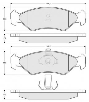 Колодки тормозные дисковые, к-т. STARLINE BD S112 (фото 1)