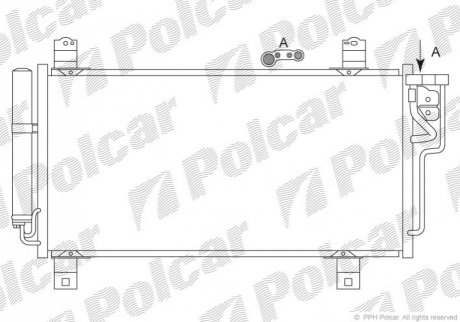 Радиаторы кондиционера Polcar '4560K8C2S'