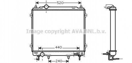 Радиатор Mondeo 96-2000 AVA COOLING HY2146