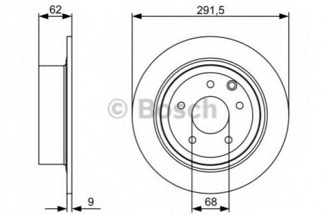 Диск гальмівний BOSCH 0986479C60