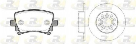 Гальмівний комплект (Диски RH 6650.00 + Колодки RH 21031.00) ROADHOUSE 81031.01