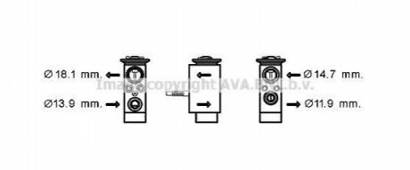 Клапан расширительный системы кондиционирования AVA COOLING BW1432