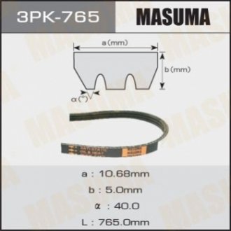 Ремінь поліклінової MASUMA 3PK-765