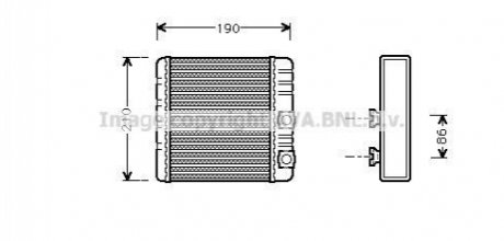 Радиатор отопителя | 3 serie E46 Airco \'98- AVA COOLING BWA6211