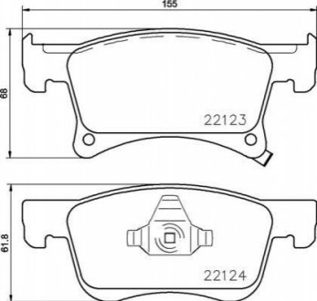 Гальмівні колодки дискові BREMBO P 59 083