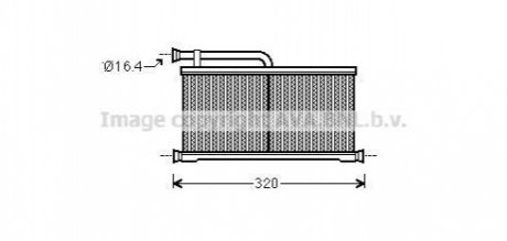 Радиатор отопителя салона AVA AVA COOLING AIA6397