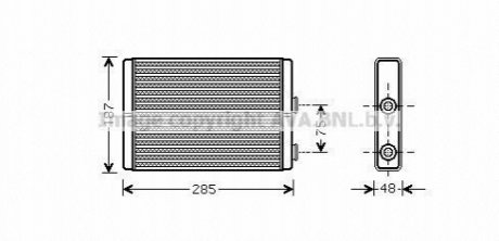 Радиатор отопителя салона AVA AVA COOLING FT6325