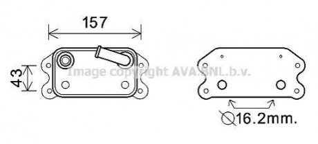 Охолоджувач оливи AVA COOLING VO 3169