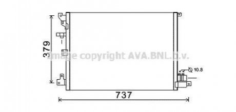 КОНДЕНСЕР VOLVO XC90 2.5-3.2 02- AVA COOLING VOA5152D