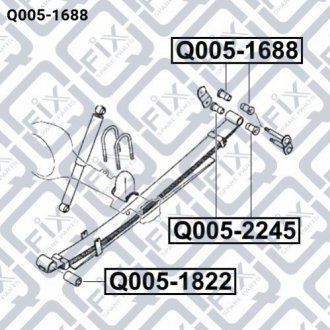 Втулка задньої ресори Q-fix Q005-1688