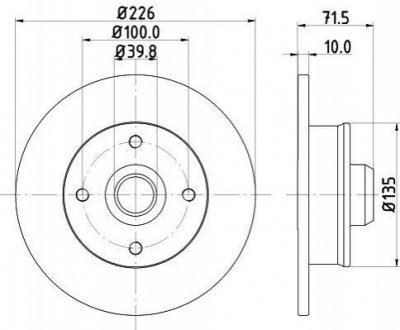 Тормозной диск HELLA 8DD 355 101-661