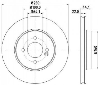 Тормозной диск HELLA 8DD 355 113-751