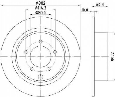 Тормозной диск HELLA 8DD355115-491