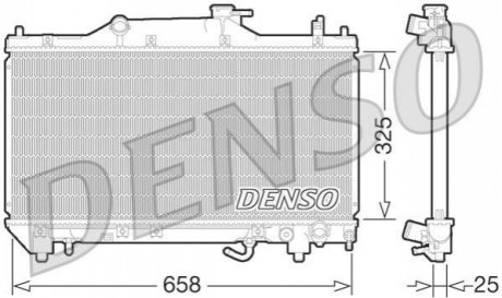 Радиатор. DENSO DRM50067